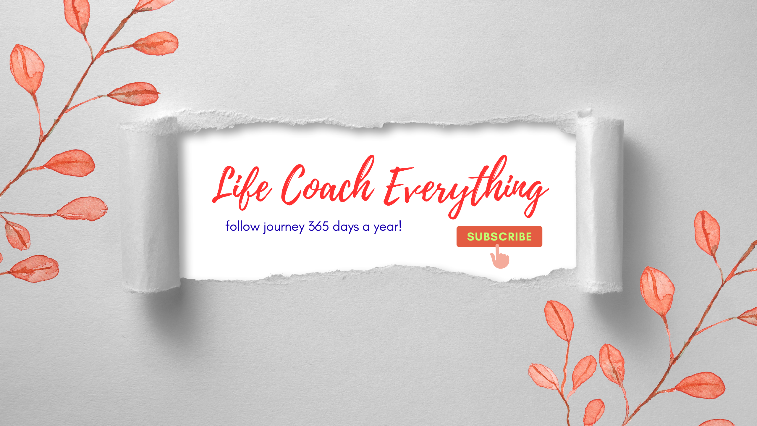 peach orange cream ivory floral minimal paper daily vlog youtube channel art banner (1)